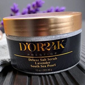 D'OR24K Prestige Deluxe Salt Scrub - Lavender South Sea Pearl